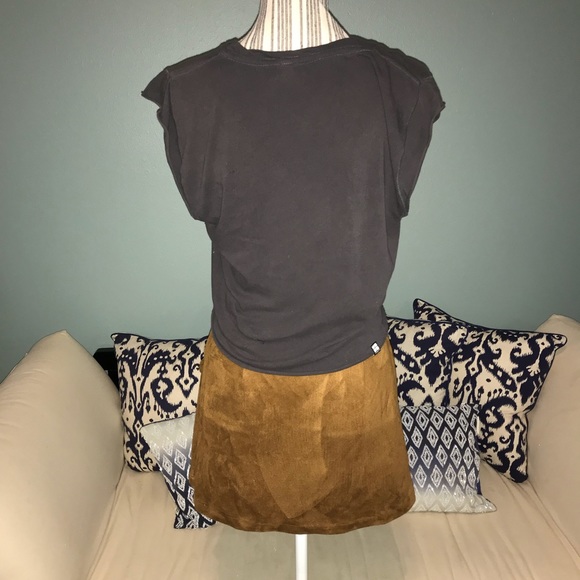 ❤️❤️❤️Forever 21 size small brown suede look Skirt brown - Picture 6 of 8